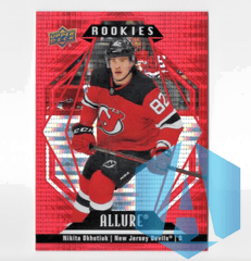 2022-23 Upper Deck Allure Rookies Red Rainbow Nikita Okhotyuk #134 RC